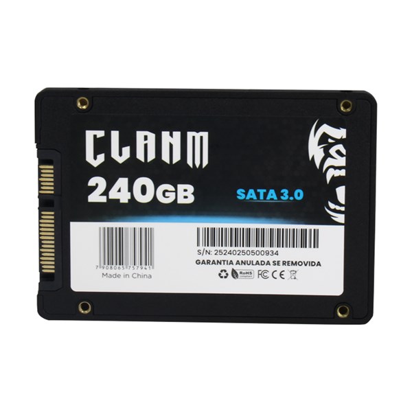 SSD 240GB CLANM SATA III PRETO