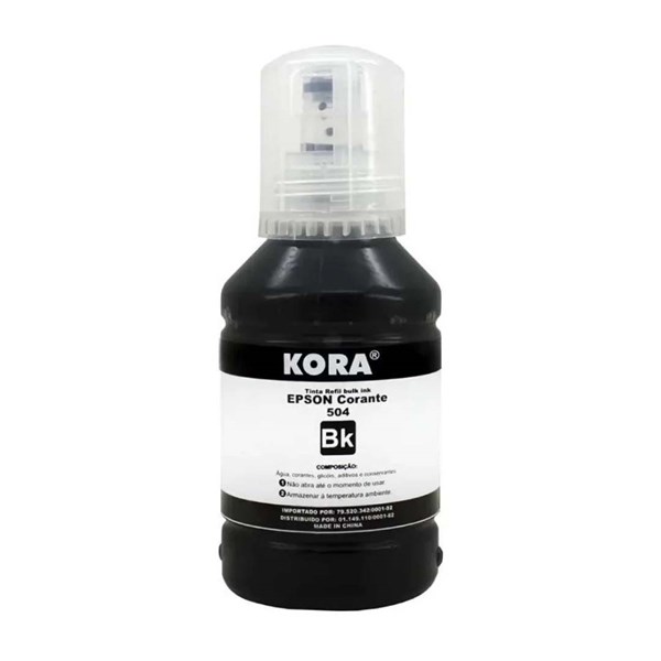 Refil Compatível com Epson 504 544 Preto Kora 127ml