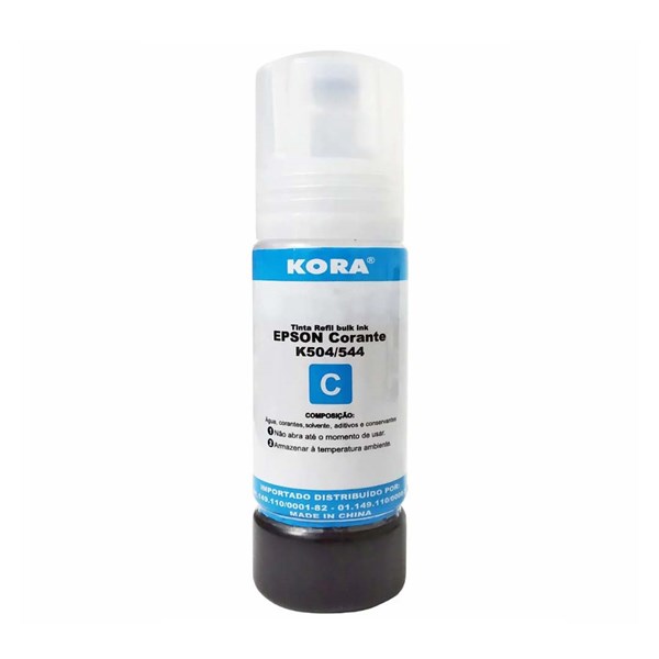Refil Compatível com Epson 504 544 Ciano Kora 70ml