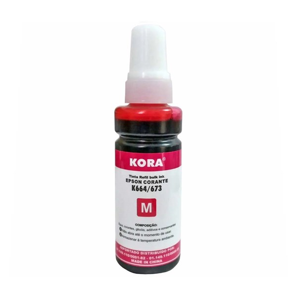 Refil Compatível com Epson 664 673 Magenta Kora 100ml