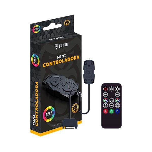 Mini Controladora ARGB com Controle Clanm