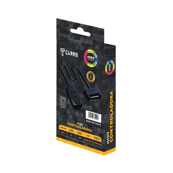 Mini Controladora ARGB com Controle Clanm