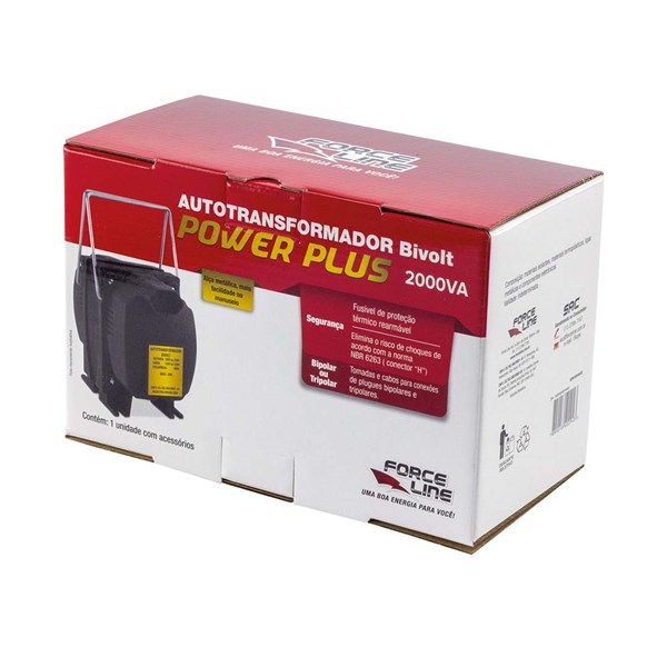 Autotransformador Force Line 2000VA Bivolt POWER PLUS