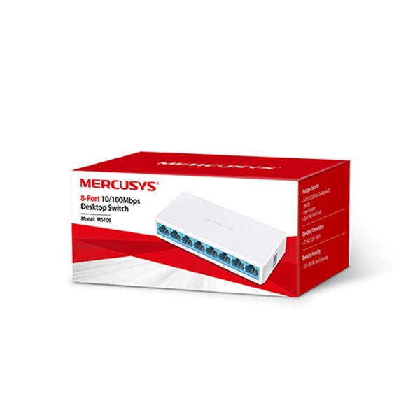 SWITCH MERCUSYS 8 PORTAS MS108 10/100