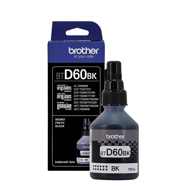 Refil Brother D60 BTD60BK TD60BK BT-D60 Preto Original