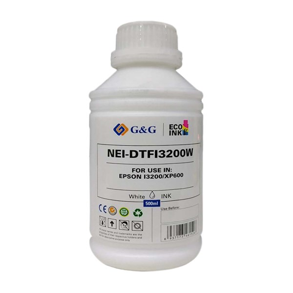 Tintas DTF Têxtil G&G NEI-DTFI3200W Branco 500ML