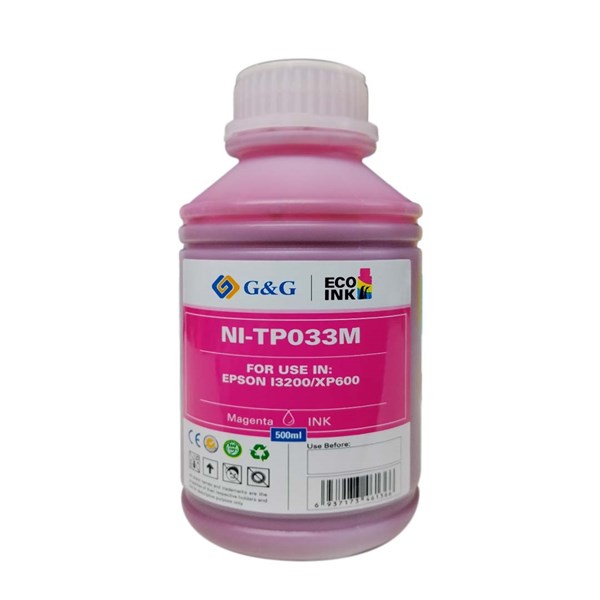 Tintas DTF Textil G&G NI-TPO33M Magenta 500ML