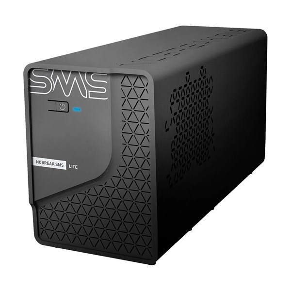 Nobreak SMS 1200va Lite 1200S Autonomia de 55Min Preto