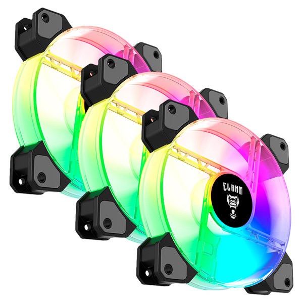 Kit 3 Fans Vex ARGB 3PIN Clanm