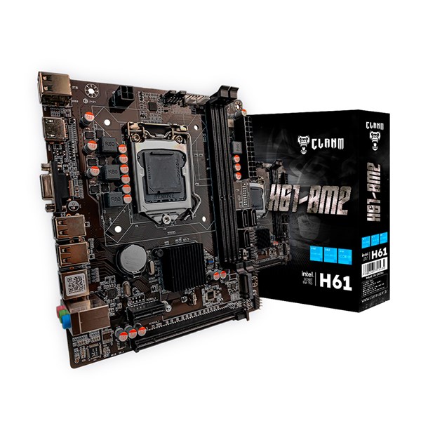 Placa Mãe H61 Clanm LGA 1155 DDR3 M.2 NVMe