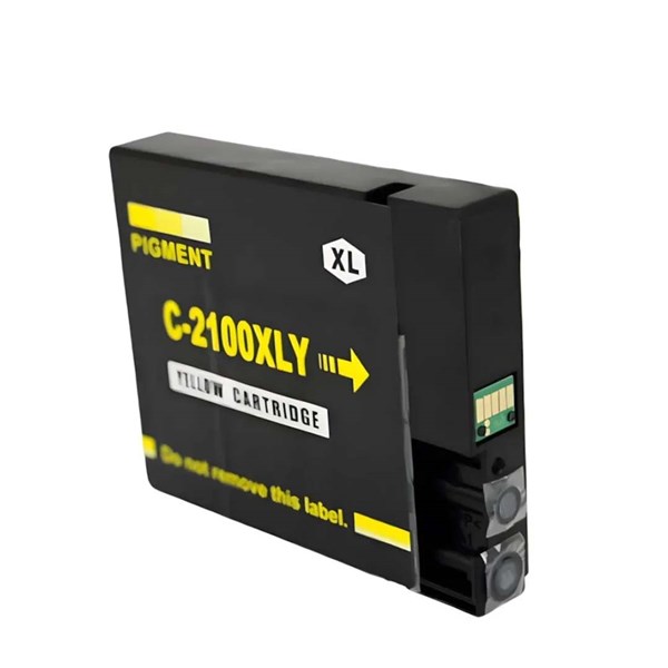 Cartucho Compatível Com Canon PG2100XL 2100 Amarelo 35ml