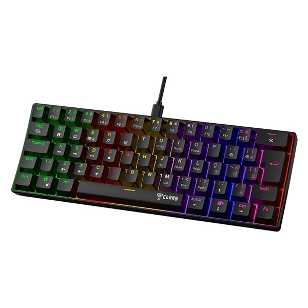 Teclado Mecânico 60% Night Walker V2 Switch Red CLANM