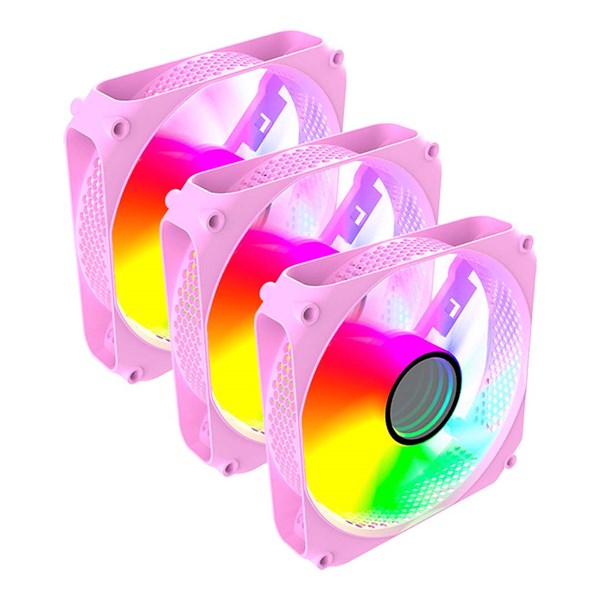 Kit 3 Fans Cooler Auster Candy Clanm Molex 4pin