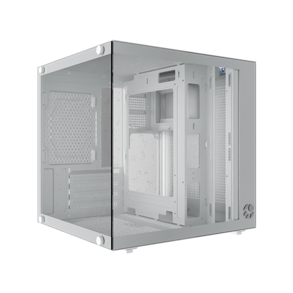 Gabinete Aquário Bluecase Life Branco Vidro Micro-ATX Mini-ATX