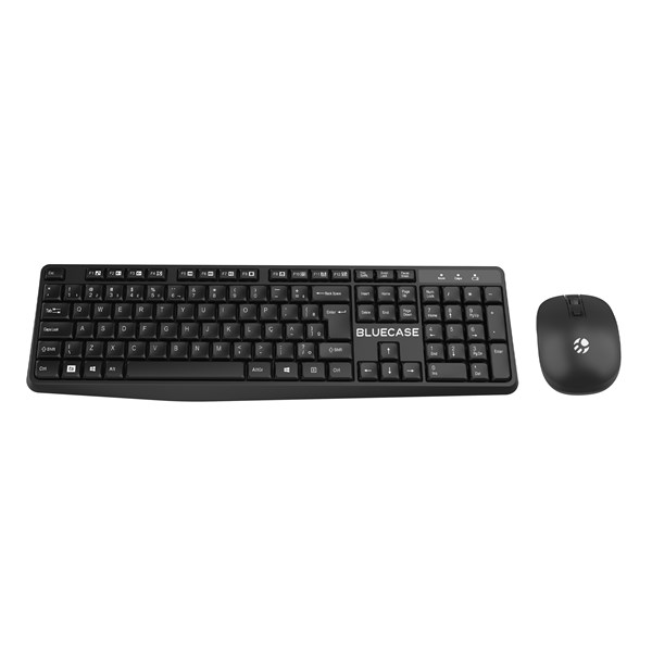 Kit Teclado e Mouse Sem Fio Bluecase ABNT2 BMTW01 Preto Pilha cópia cópia cópia