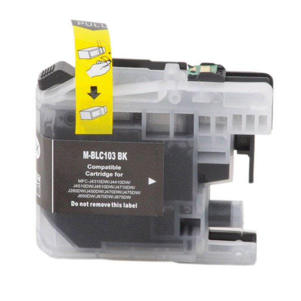 Cartucho Compatível com Brother LC103 LC105 LC107 Preto Premium 10ml