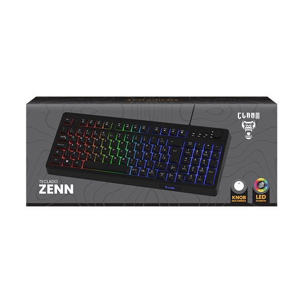 Teclado Gamer 85% Zenn Backlight Led Rainbow Clanm