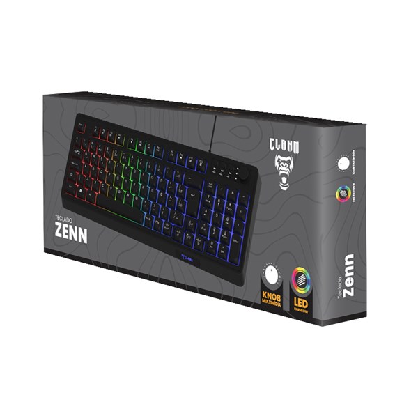 Teclado Gamer 85% Zenn Backlight Led Rainbow Clanm