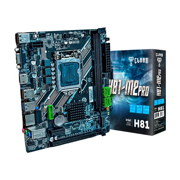 Placa Mãe H81 LGA1150 4TH DDR3 - M.2 NVMe - HMDI USB 3.0