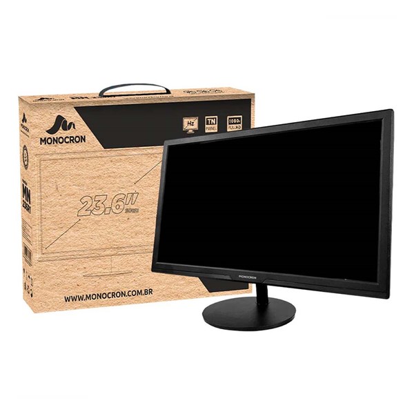 Monitor 23.6" Pol MN236R1 HDMI 75Hz Monocron