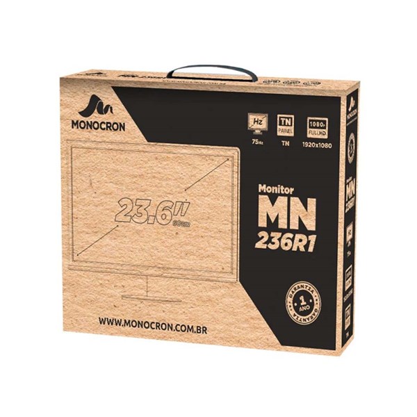 Monitor 23.6" Pol MN236R1 HDMI 75Hz Monocron