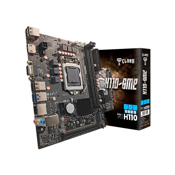 Placa Mãe H110-GM2 LGA1151 DDR4 M.2 Clanm