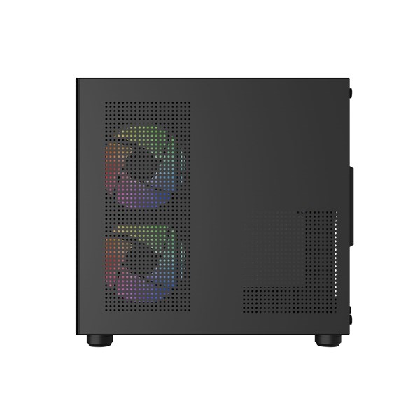 Gabinete Aquario BG-064 Pure Pro Preto Bluacase 3 Fans Rainbow Vidro USB 3.0 M-ATX ITX