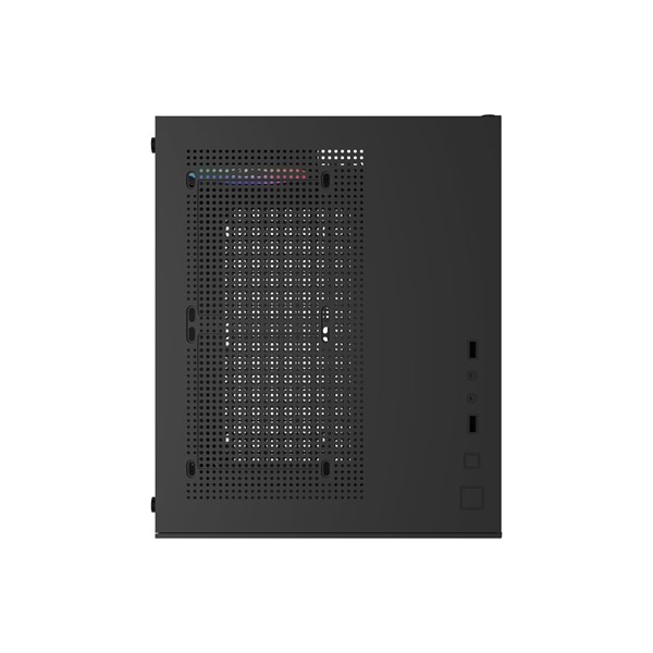 Gabinete Aquario BG-064 Pure Pro Preto Bluacase 3 Fans Rainbow Vidro USB 3.0 M-ATX ITX