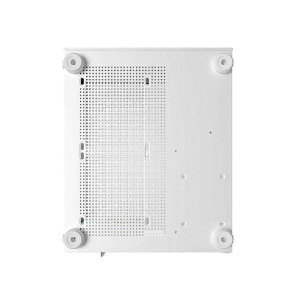 Gabinete Aquario BG-064 Pure Pro Branco Blucase 3 Fans Rainbow Vidro USB 3.0 M-ATX ITX