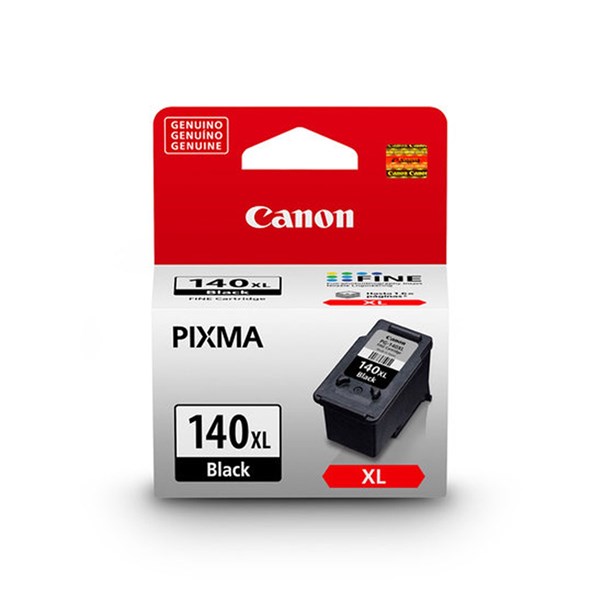 Cartucho de Tinta Canon PG-140 PG140XL Preto Original