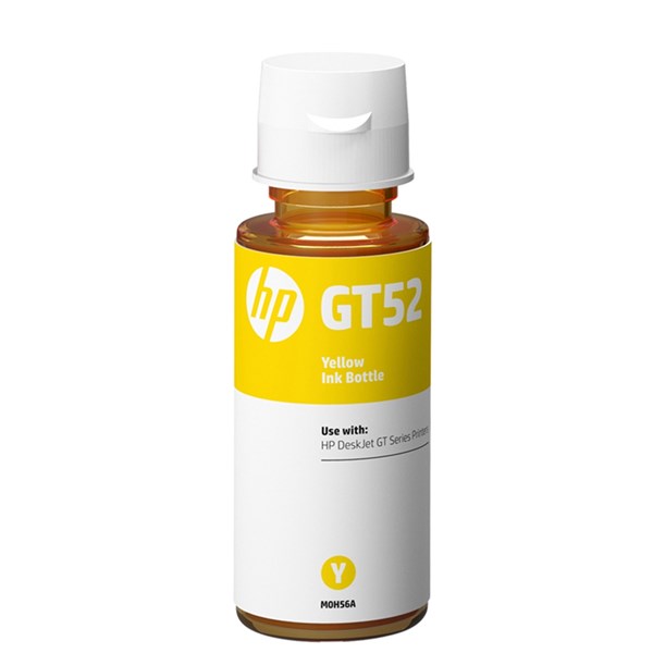 Refil de Tinta HP GT52 M0H56AL Amarelo Original
