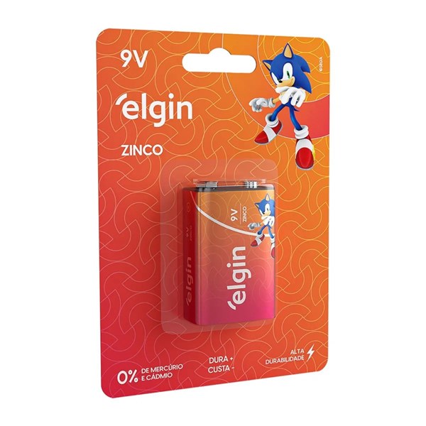 Bateria Elgin Zinco Energy Modelo 9V