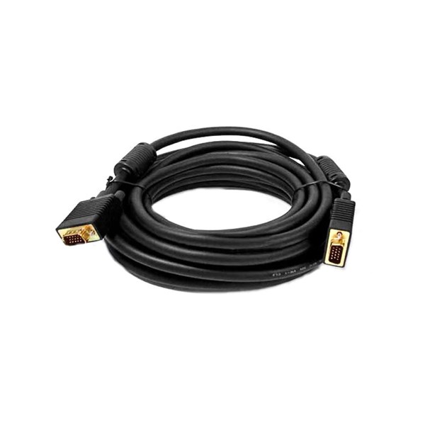 Cabo VGA Plus Cable Monitor VGAxVGA C/Filtro 5 Metros Preto
