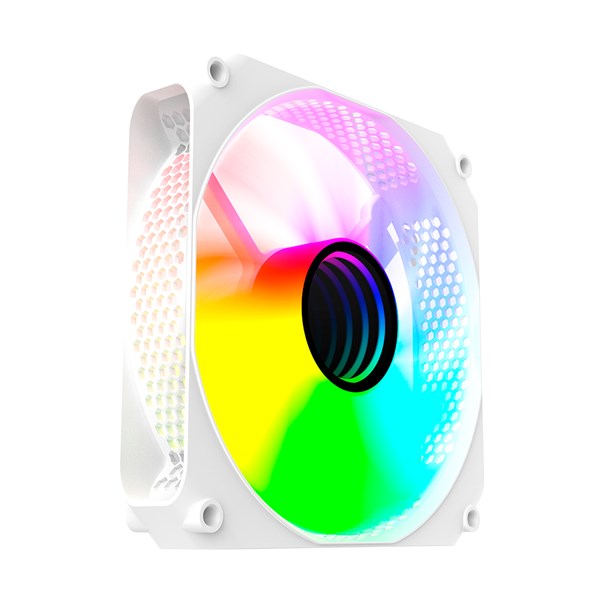 Kit 3 Fans Cooler Auster Snow Branco Clanm Molex