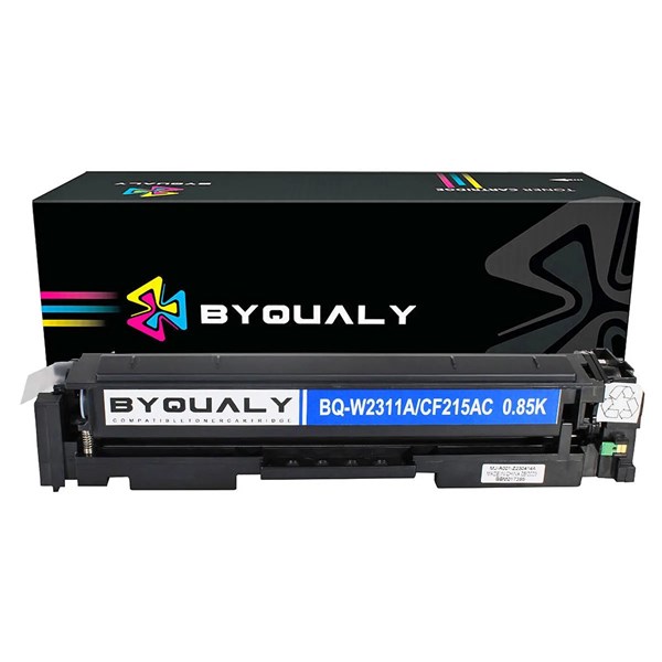 Toner Compatível com HP W2311A CF215A Ciano Byqualy 0,85K