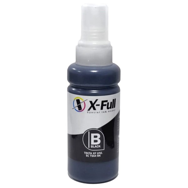 Refil Tinta Compatível com Epson T664 774 Preto X-Full 100ml