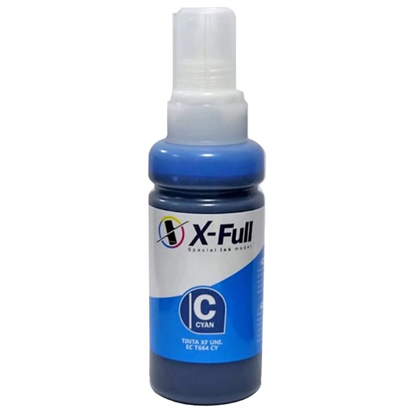 Refil Tinta Compatível com Epson T664 774 Ciano X-Full 100ml