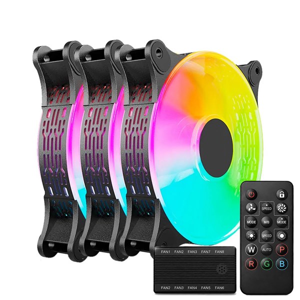 Kit 3 Fan Hi Level Lite ARGB Com Controladora