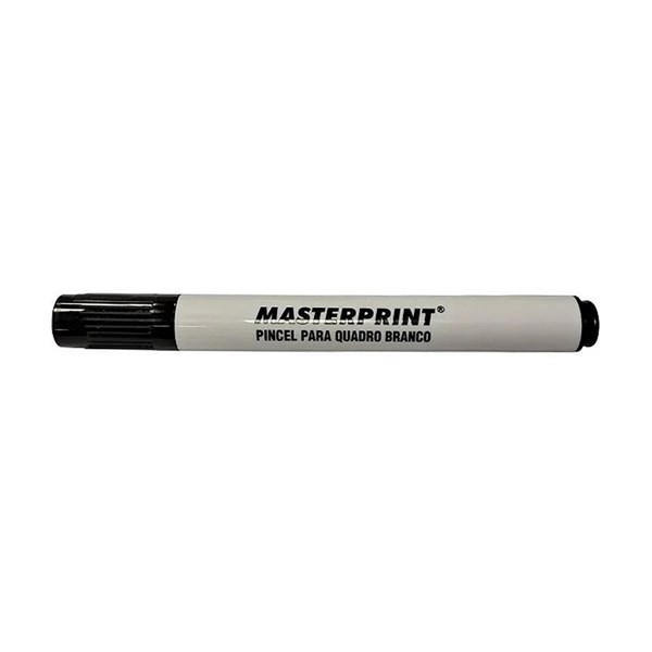 Pincel Quadro Branco Preto Slim MP-617 CX 12Und - Masterprint