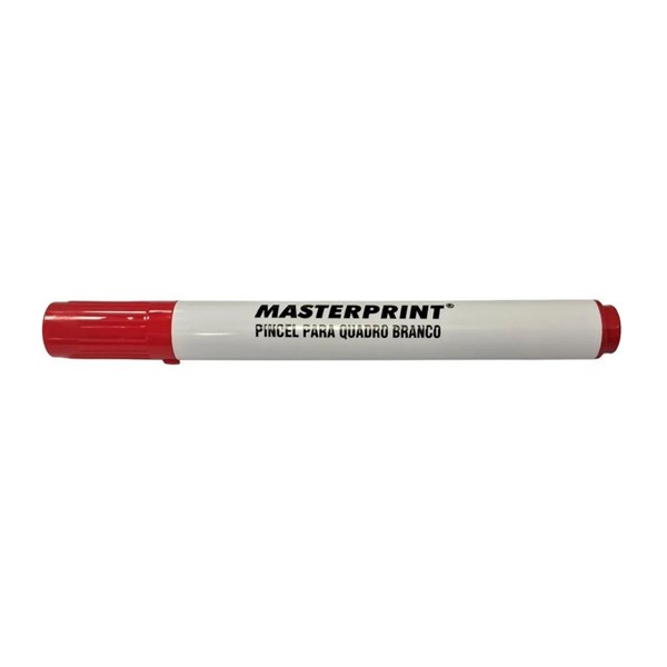 Pincel Quadro Branco Vermelho Slim MP-617 CX 12Und - Masterprint