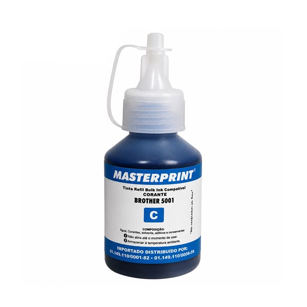 Refil Compatível Brother 5001 Ciano Masterprint 48ML