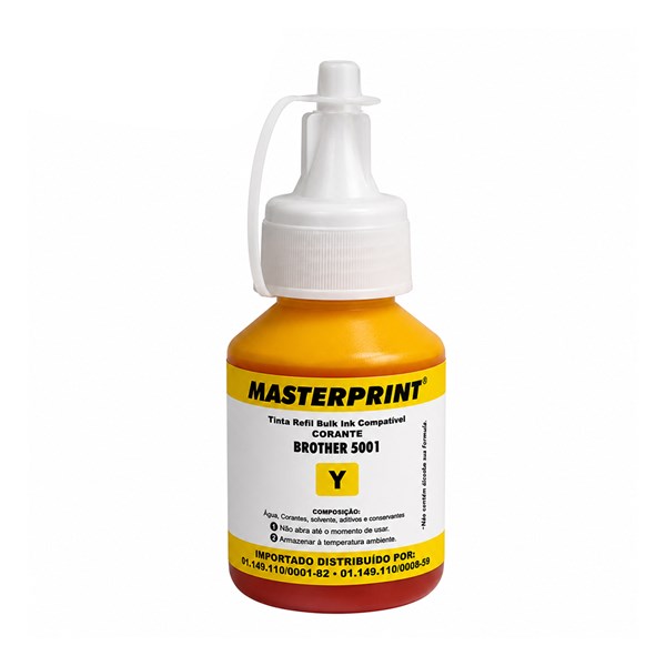 Refil Compatível Brother 5001 Amarelo Masterprint 48ML