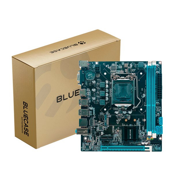 Placa Mãe H61 G2HG M2  3.0 DDR3 LGA 1155 Gigabit Bluecase -  Suport Chip TPM / 16GB / HDMI / NVME / MATX