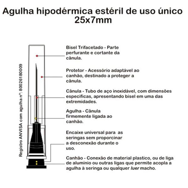 AGULHA DESC. 25X7,0 SR