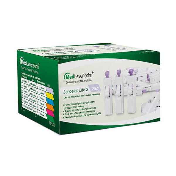 LANCETA DESC C/TRAVA 28G CX/100 MEDLEVENSOHN