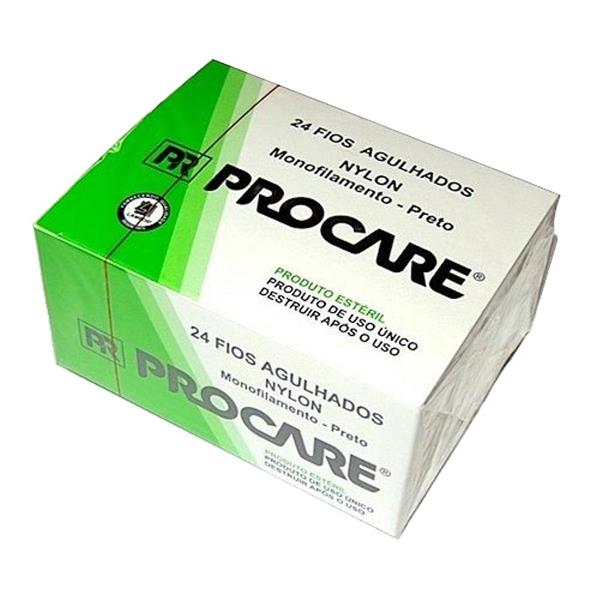 MONONYLON 1-0 C/AG 2,0CM UN PROCARE