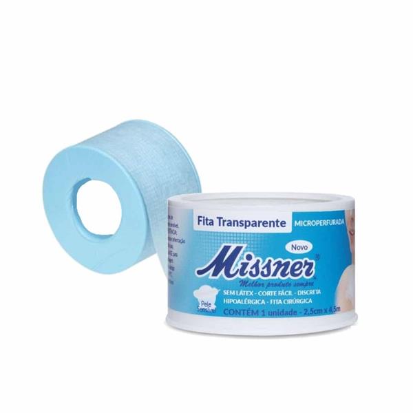FITA DE SILICONE HIPORALERGICA BRANCO 2,5X1,5  MISSNER