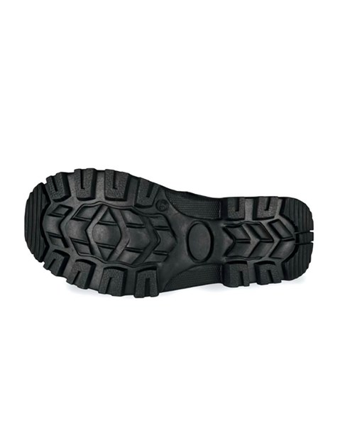 Bota De Couro Preto Elástico Blaqueado Bico De Plástico - Cabritos da Floresta | CA- 49423