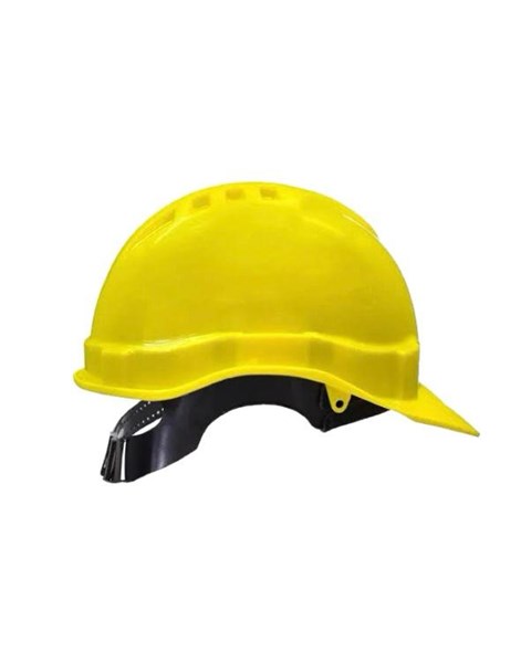 Capacete Aba Frontal C/ Carneira Plast Jug Têxtil Genesis S/V Amarelo - Libus | CA- 36099