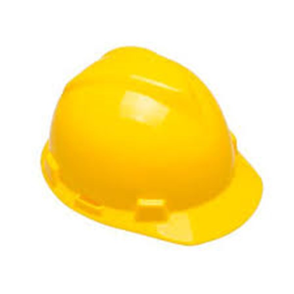 Capacete Aba Frontal Com Jugular Classe B  V-Gard 311313 Amarelo - MSA | CA- 498